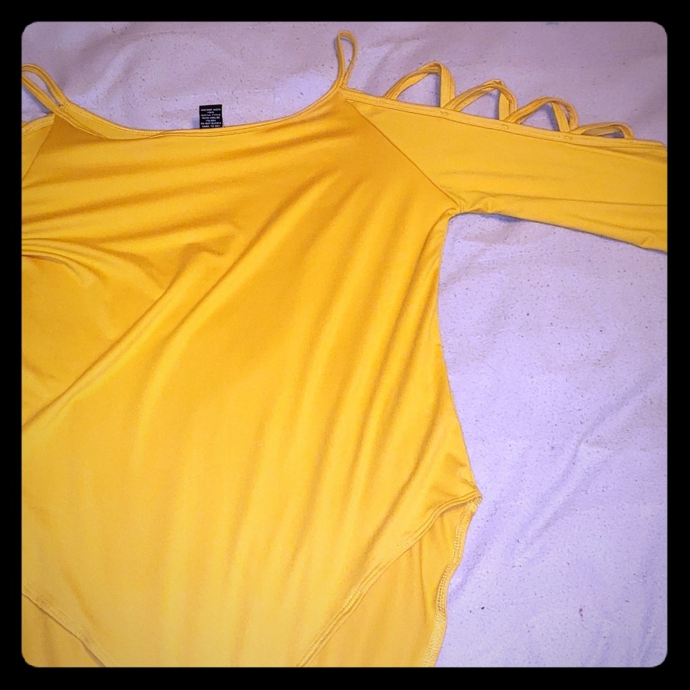 Yellow bodysuit